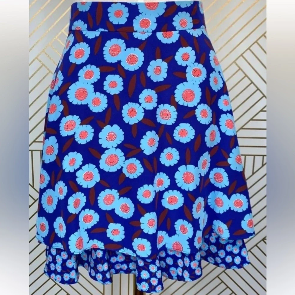 Kate Spade New York - Tangier Floral Double Layer Skirt Size 2 - Picture 8 of 17